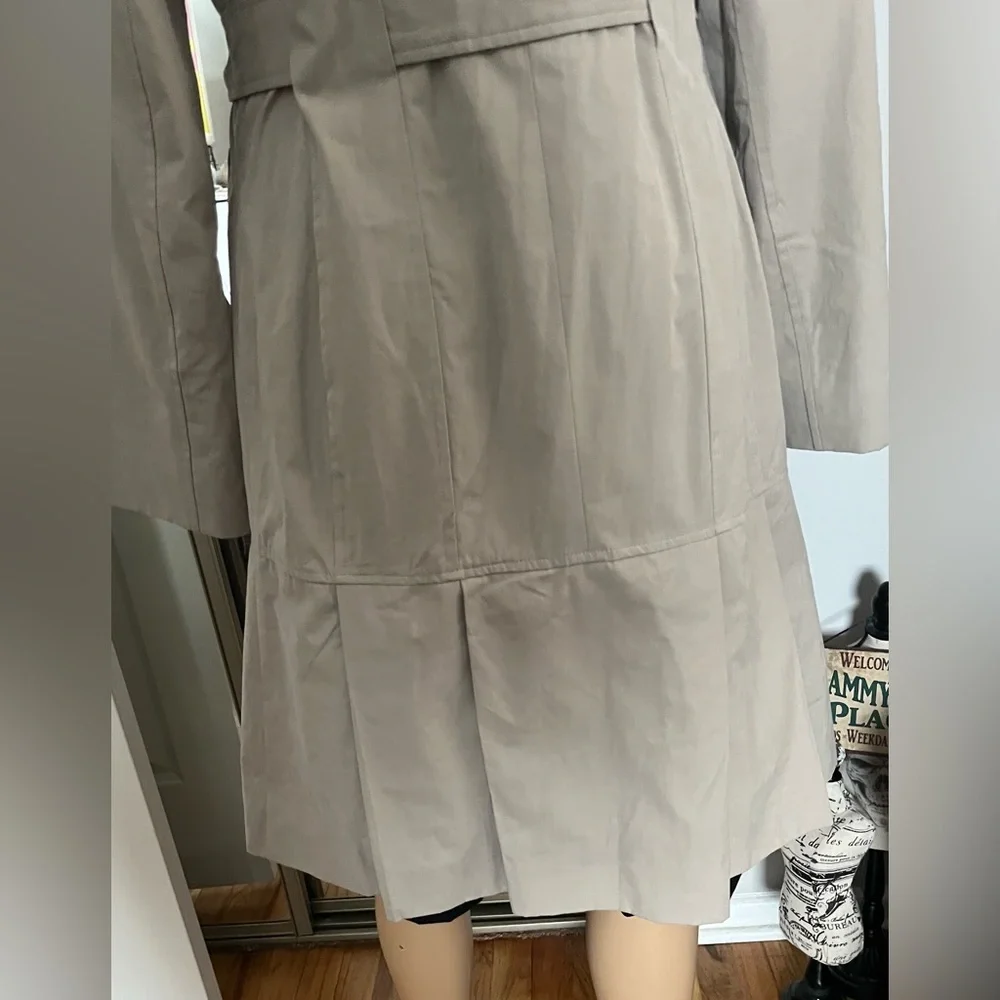 Calvin Klein Beige Double-Breasted Trench Coat - Picture 5 of 9